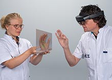 Hologram geleide beeldvorming, waarbij de chirurg ‘door de patiënt kijkt’.