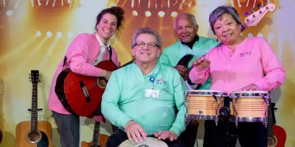 De Muziekids Studio biedt vrijwilligers een prettige werksfeer in een gezellig team. Foto: ETZ