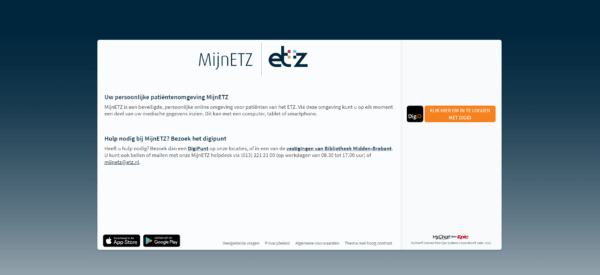 inlogscherm MIjnETZ