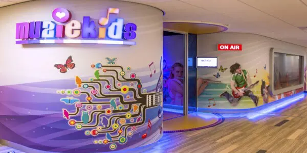 De muziekstudio op locatie ETZ Elisabeth