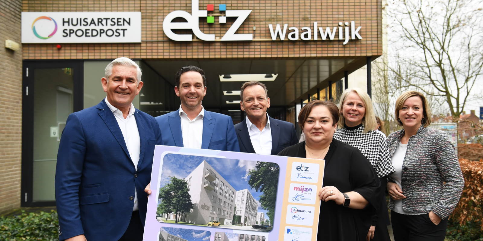 Ondertekening huurcontract ETZ, Mijzo en Primacura in Waalwijk. Foto: Pix4Profs / Jan Stads