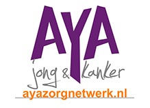Logo: AYA, jong & kanker, ayazorgnetwerk.nl