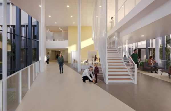 Verbindingsgang tussen kliniek en Acuut centrum