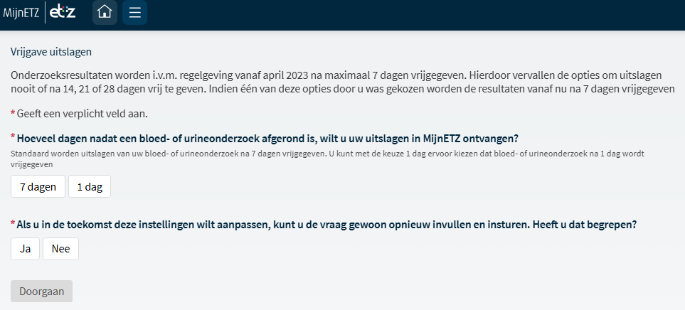 MijnETZ uitslagen onderzoek 3