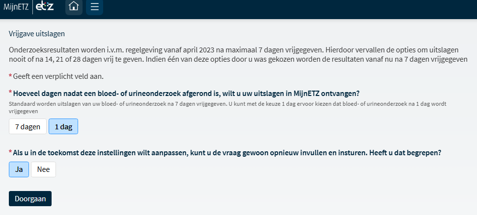 MijnETZ uitslagen onderzoek 4