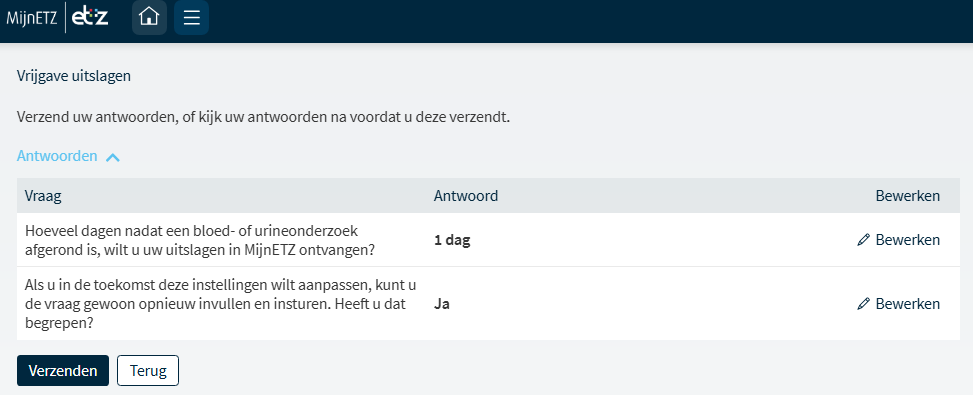 MijnETZ uitslagen onderzoek 5