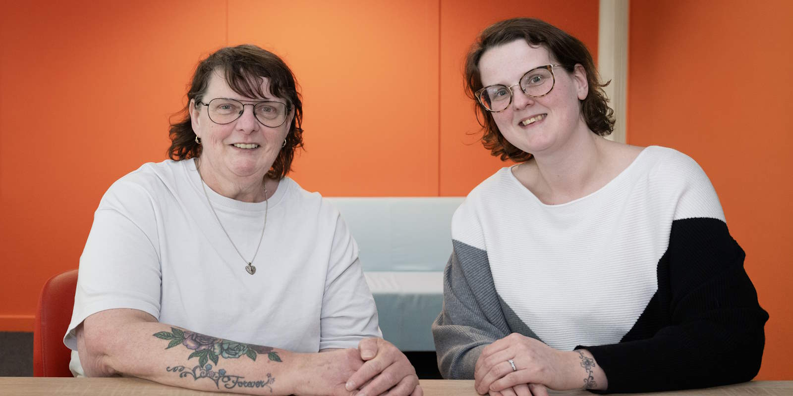 Karin (links) en dochter Wendy (rechts).